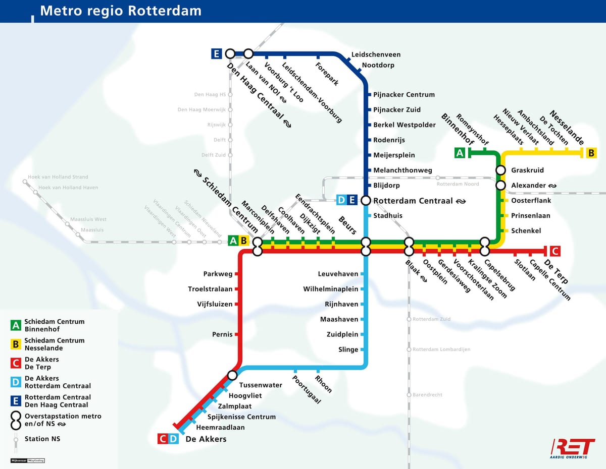 haagsky metro mapu