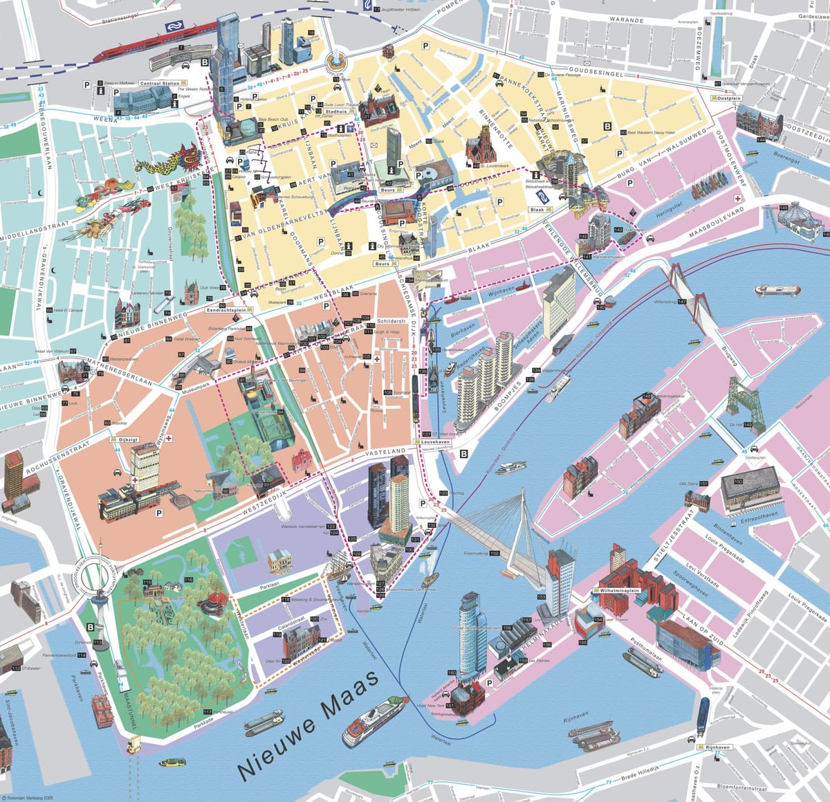 Rotterdam na mape